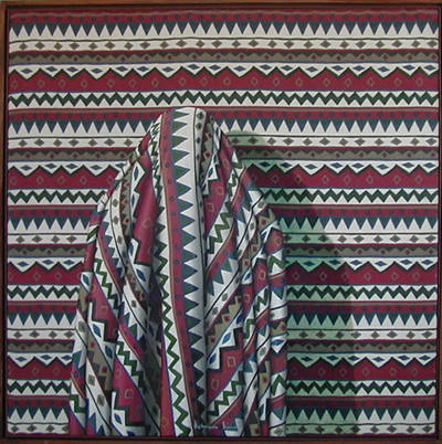 DIETMAR MOEWS "Mexikano" DMW 567.7.0,140 cm / 140 cm, Öl auf Textil, in Dresden im Jahr 2000 gemalt